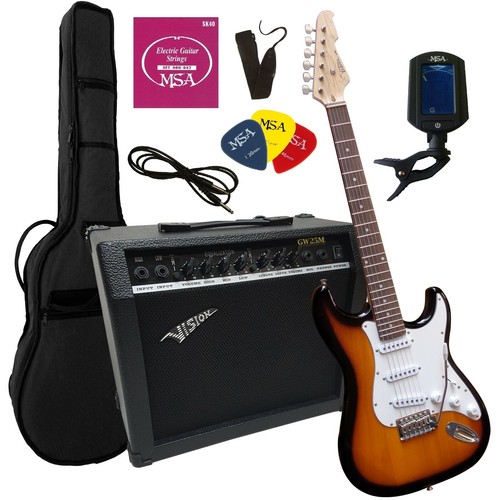 Gitarre st5 sunburst set - e-gitarre,