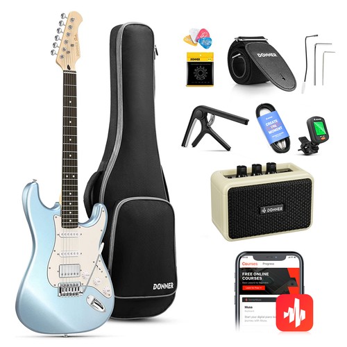 Gitarre set donner dst 152r - set, dst-152r