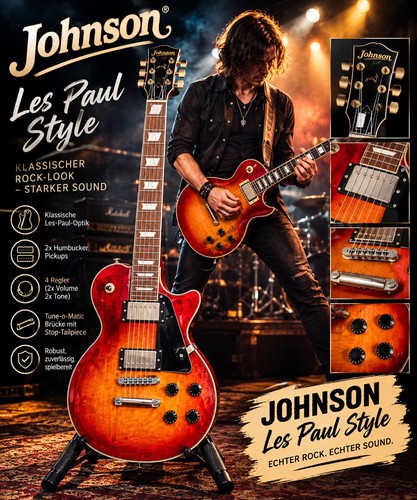 Johnson les paul gitarre - paul, e-gitarre