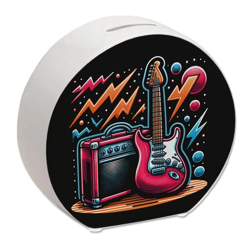 Gitarre spardose - e-gitarre,